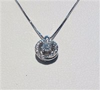 Necklace Miluna Woman Punto Luce in White Gold Diamante CLD2636 - CLD2636